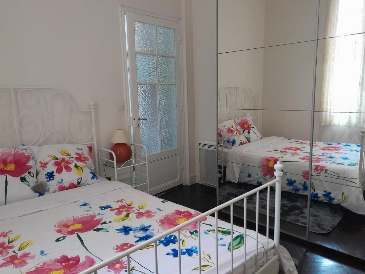 Nice BEACH PROMENADE Tramway 100m -2 double beds Extérieur photo